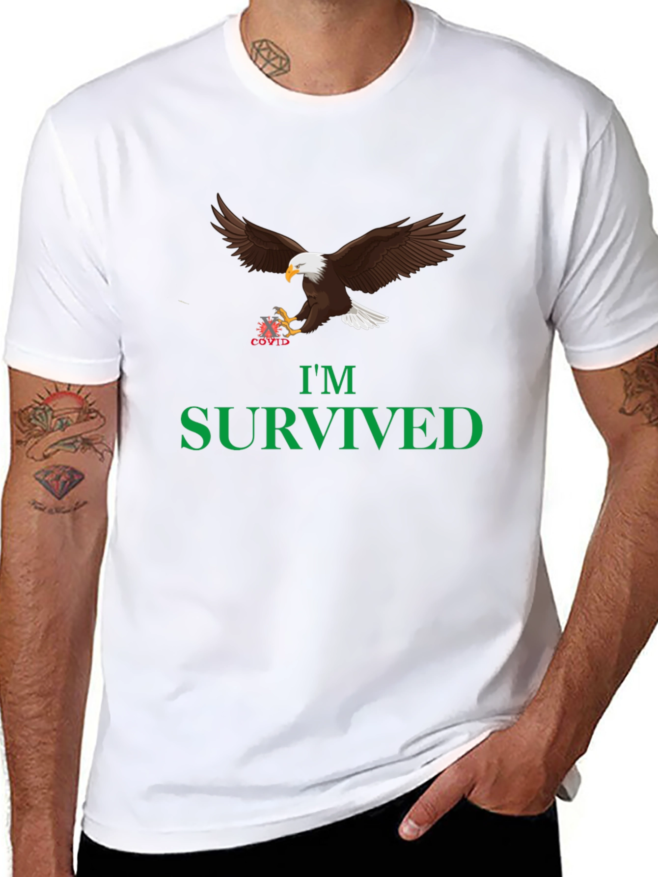 Im Survived Eagle Graphic Tee
