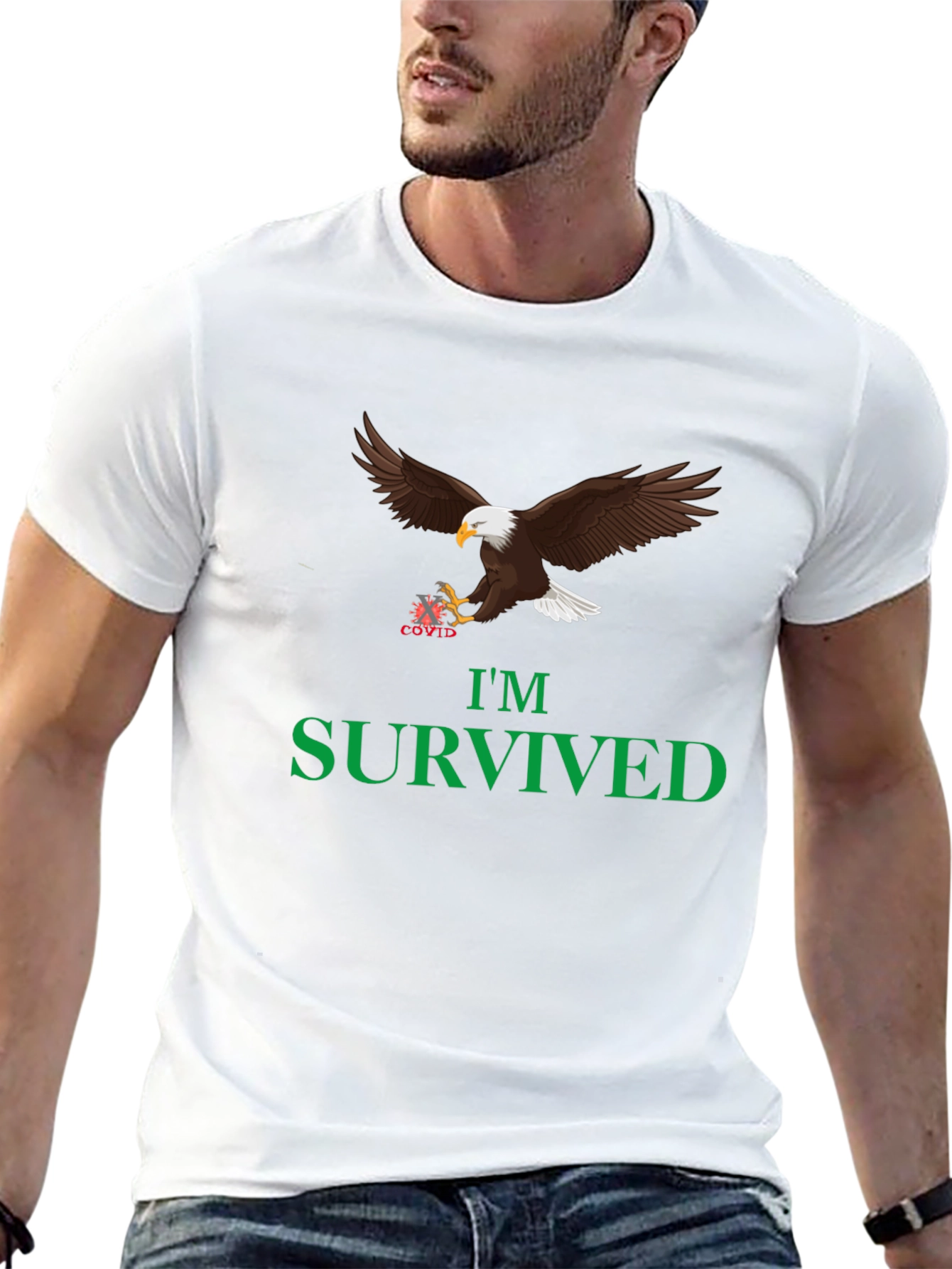 Im Survived Eagle Graphic Tee