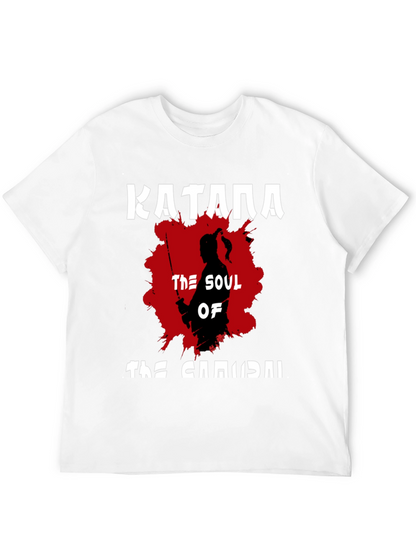 Katana Samurai Graphic T-Shirt - Black
