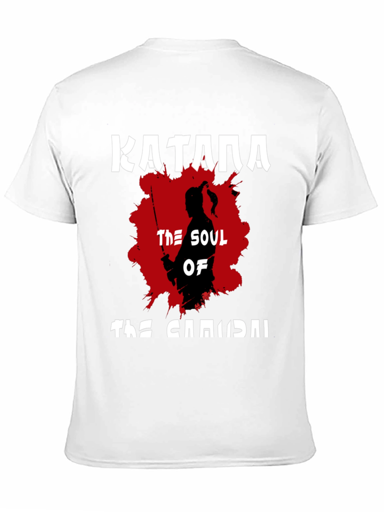 Katana Samurai Graphic T-Shirt - Black