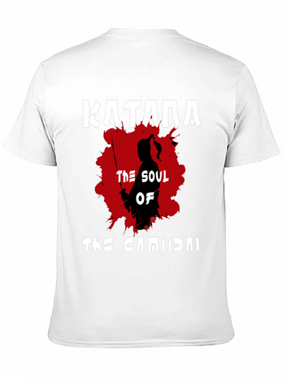 Katana Samurai Graphic T-Shirt - Black