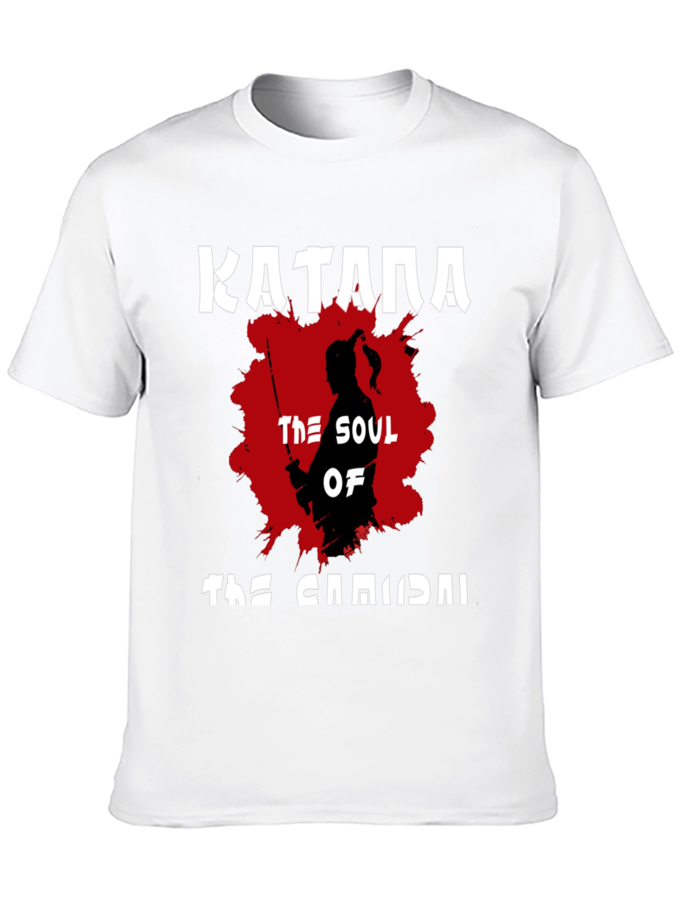 Katana Samurai Graphic T-Shirt - Black