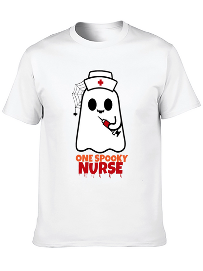 Spooky Nurse Ghost Halloween T-Shirt