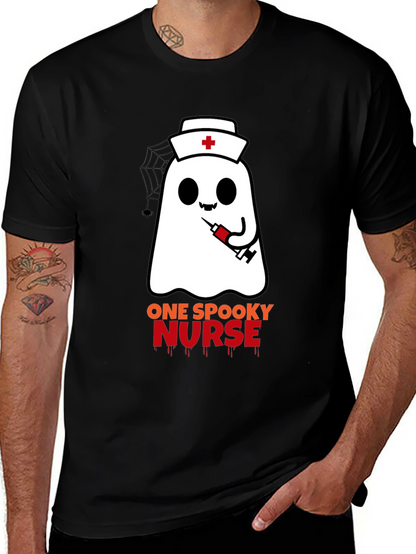 Spooky Nurse Ghost Halloween T-Shirt