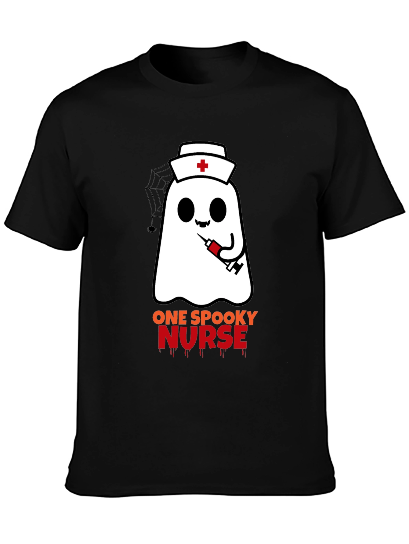 Spooky Nurse Ghost Halloween T-Shirt