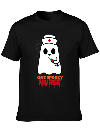 Spooky Nurse Ghost Halloween T-Shirt