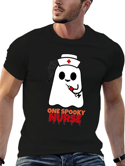 Spooky Nurse Ghost Halloween T-Shirt