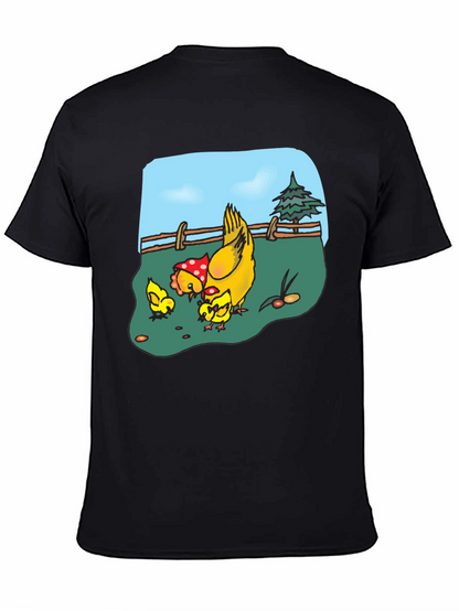 Chicken & Chicks Cartoon T-Shirt