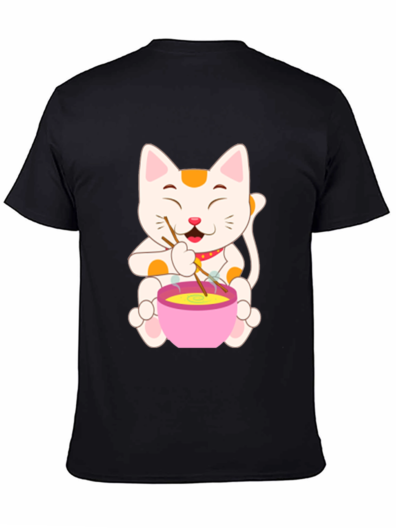 Lucky Cat Ramen T-Shirt - Unique Graphic Tee