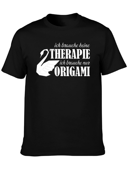 Origami Therapy Black T-Shirt