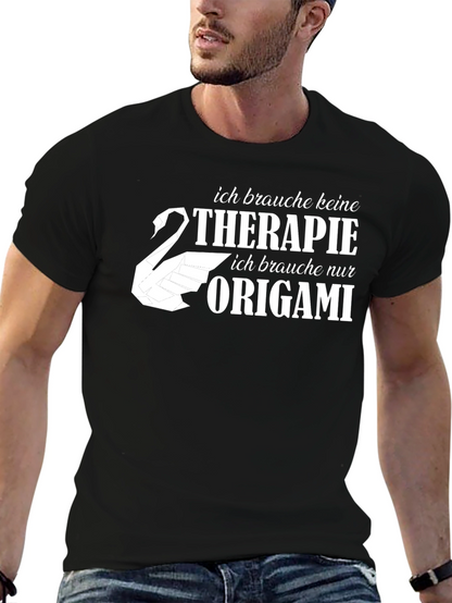 Origami Therapy Black T-Shirt