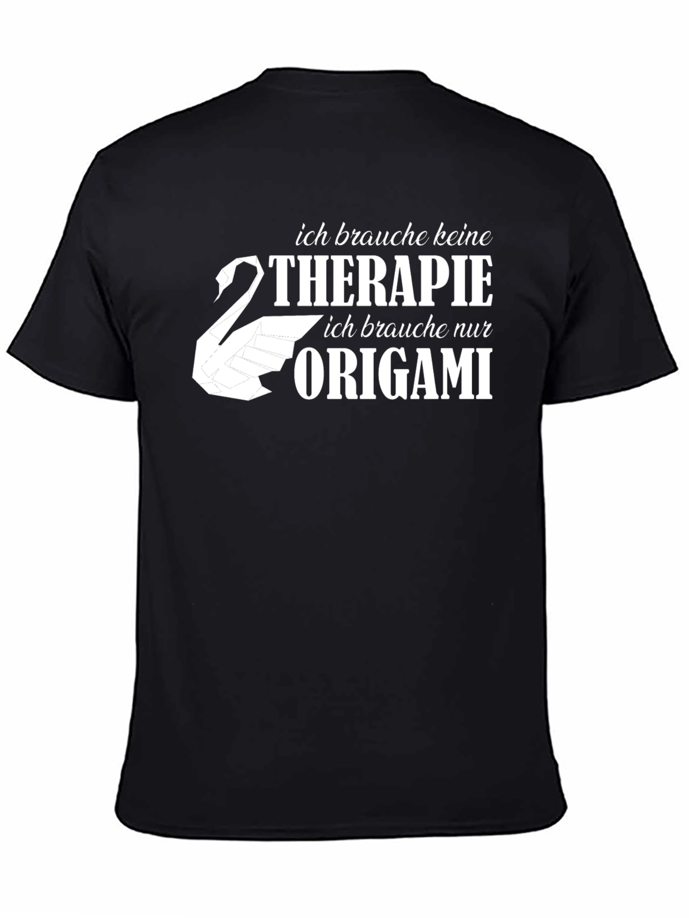 Origami Therapy Black T-Shirt