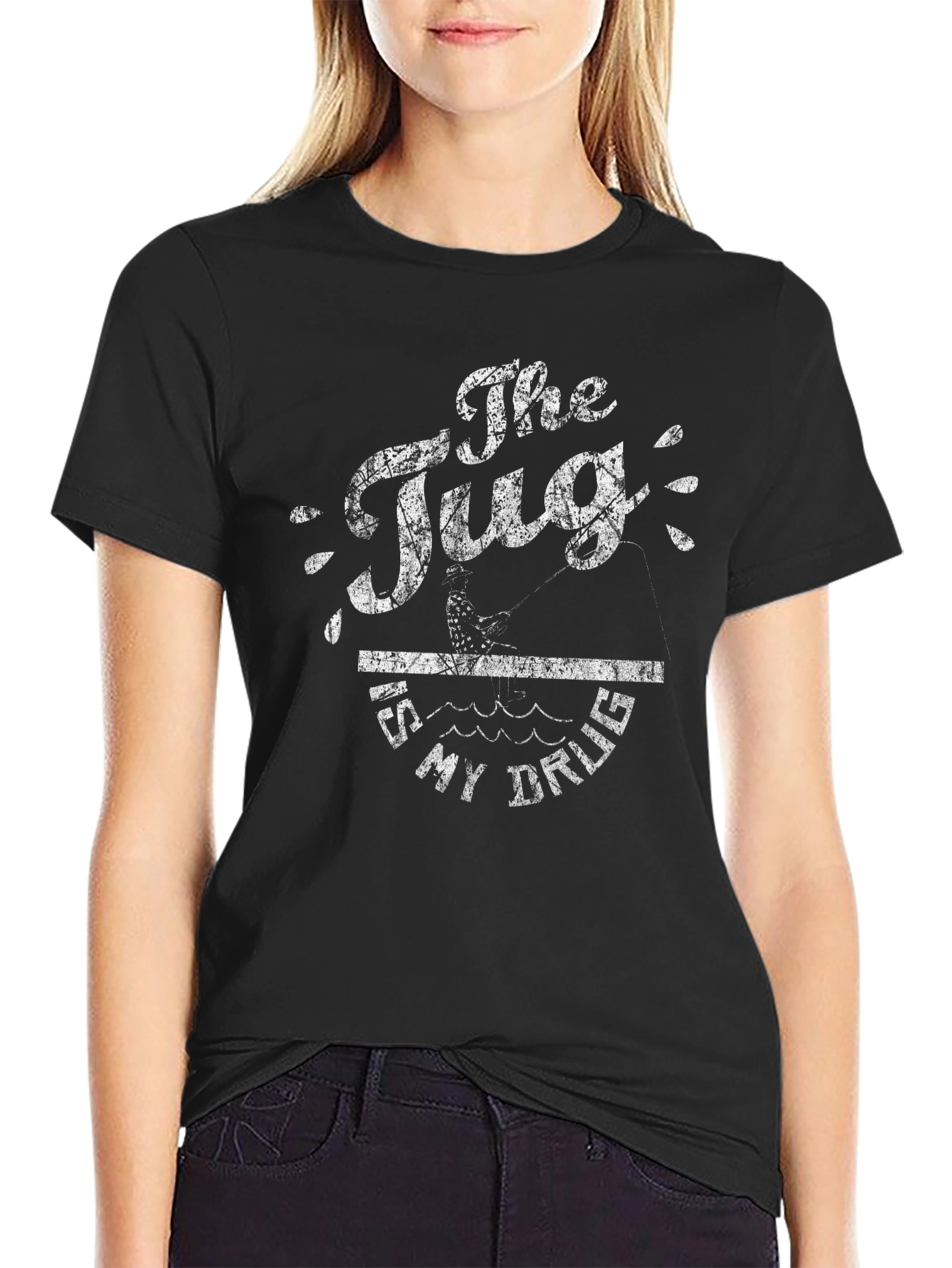 The Tug Is My Drug Fishing T-Shirt