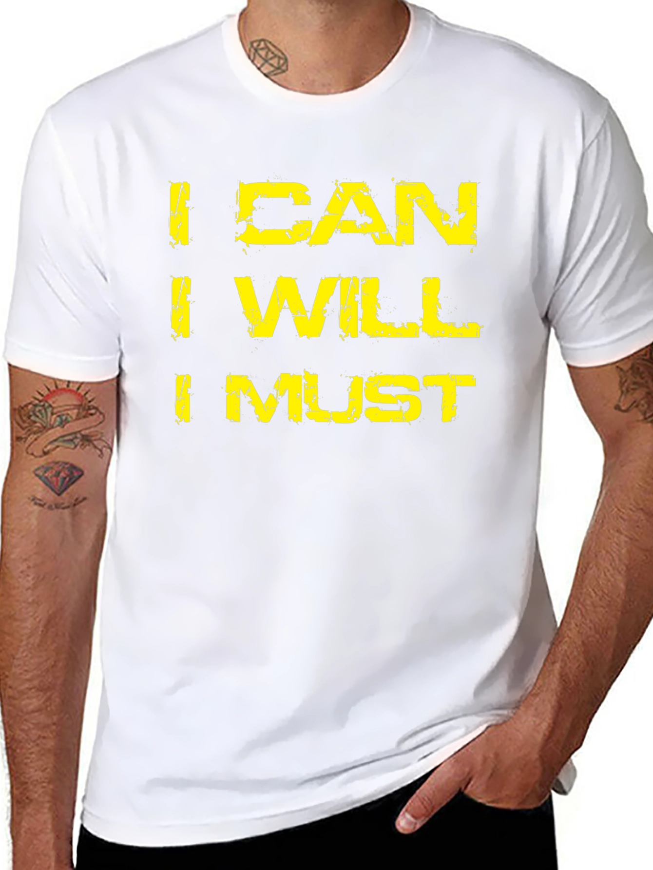 I Can I Will I Must Motivation T-Shirt