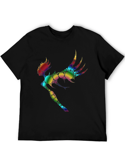 Rainbow Circle Fairy Graphic Tee - Black