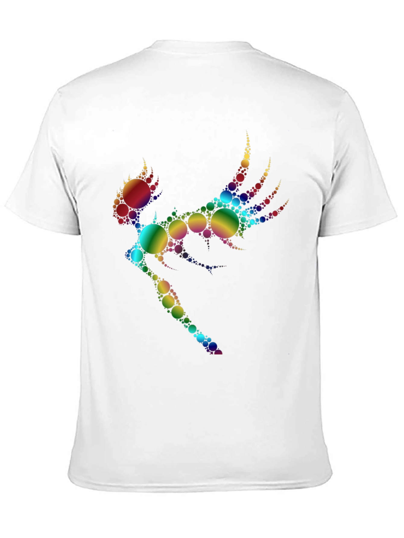 Rainbow Circle Fairy Graphic Tee - Black