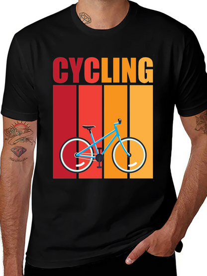 Cycling Retro T-Shirt - Bike Design