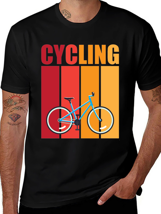 Cycling Retro T-Shirt - Bike Design