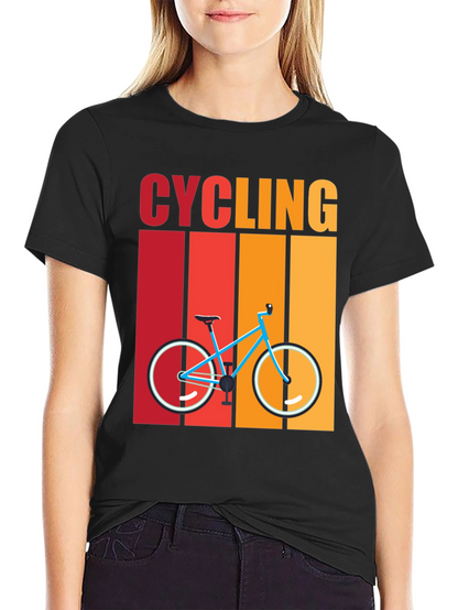 Cycling Retro T-Shirt - Bike Design