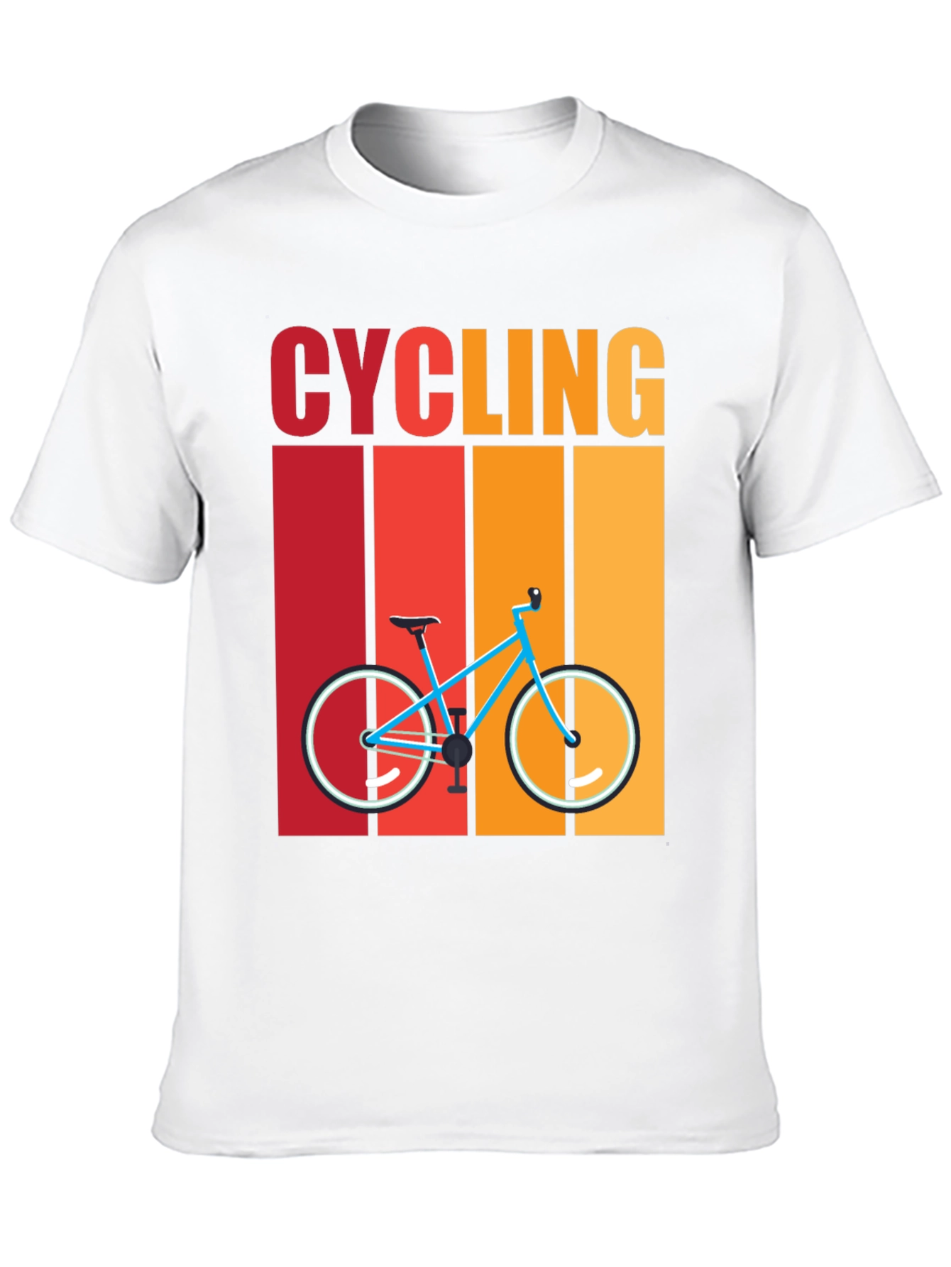 Cycling Retro T-Shirt - Bike Design