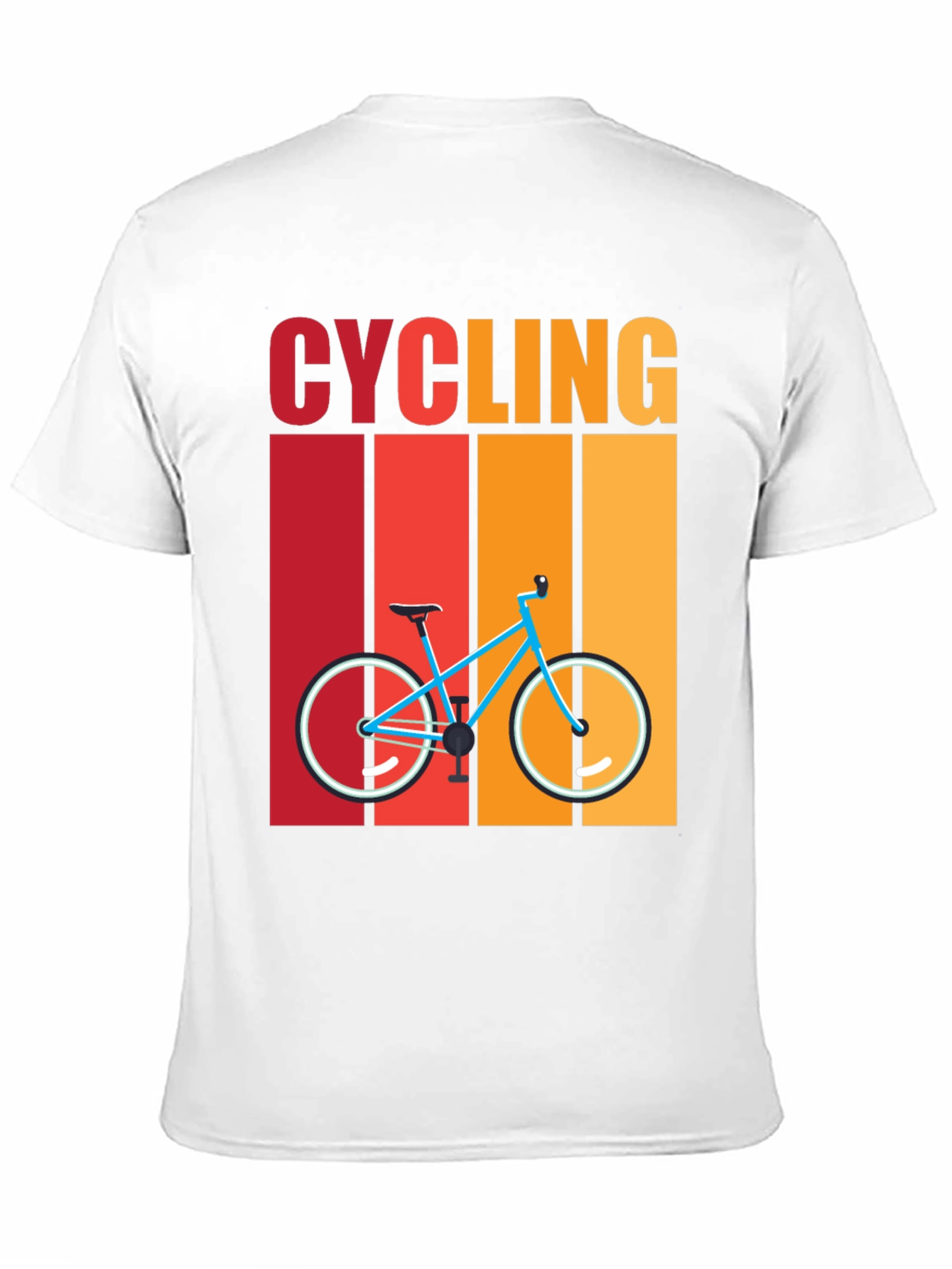 Cycling Retro T-Shirt - Bike Design