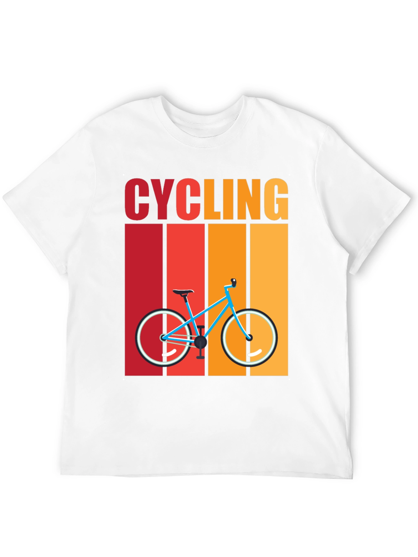 Cycling Retro T-Shirt - Bike Design