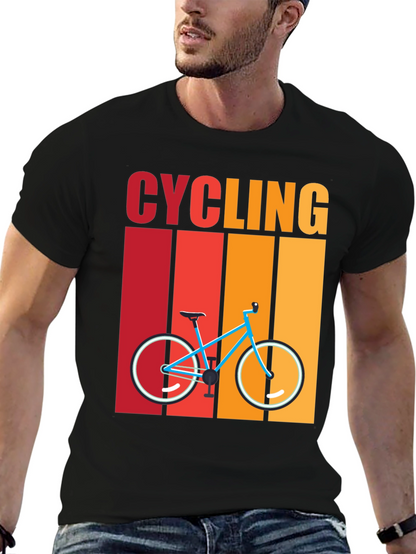 Cycling Retro T-Shirt - Bike Design