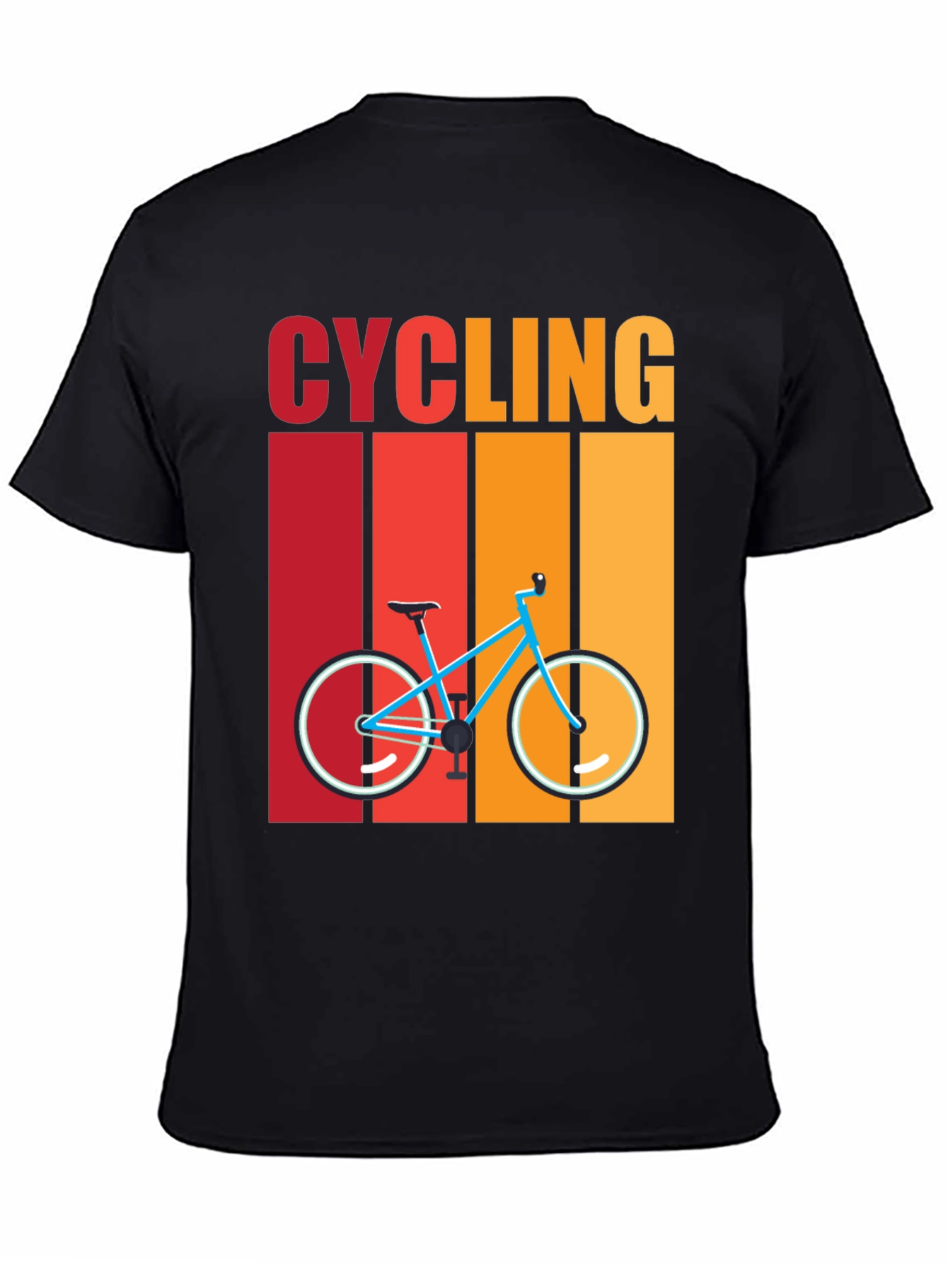 Cycling Retro T-Shirt - Bike Design