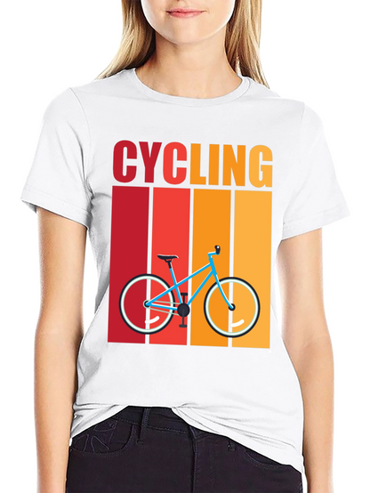 Cycling Retro T-Shirt - Bike Design