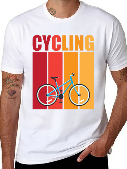 Cycling Retro T-Shirt - Bike Design