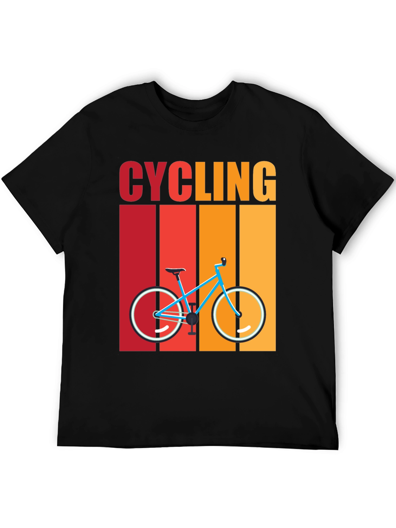 Cycling Retro T-Shirt - Bike Design