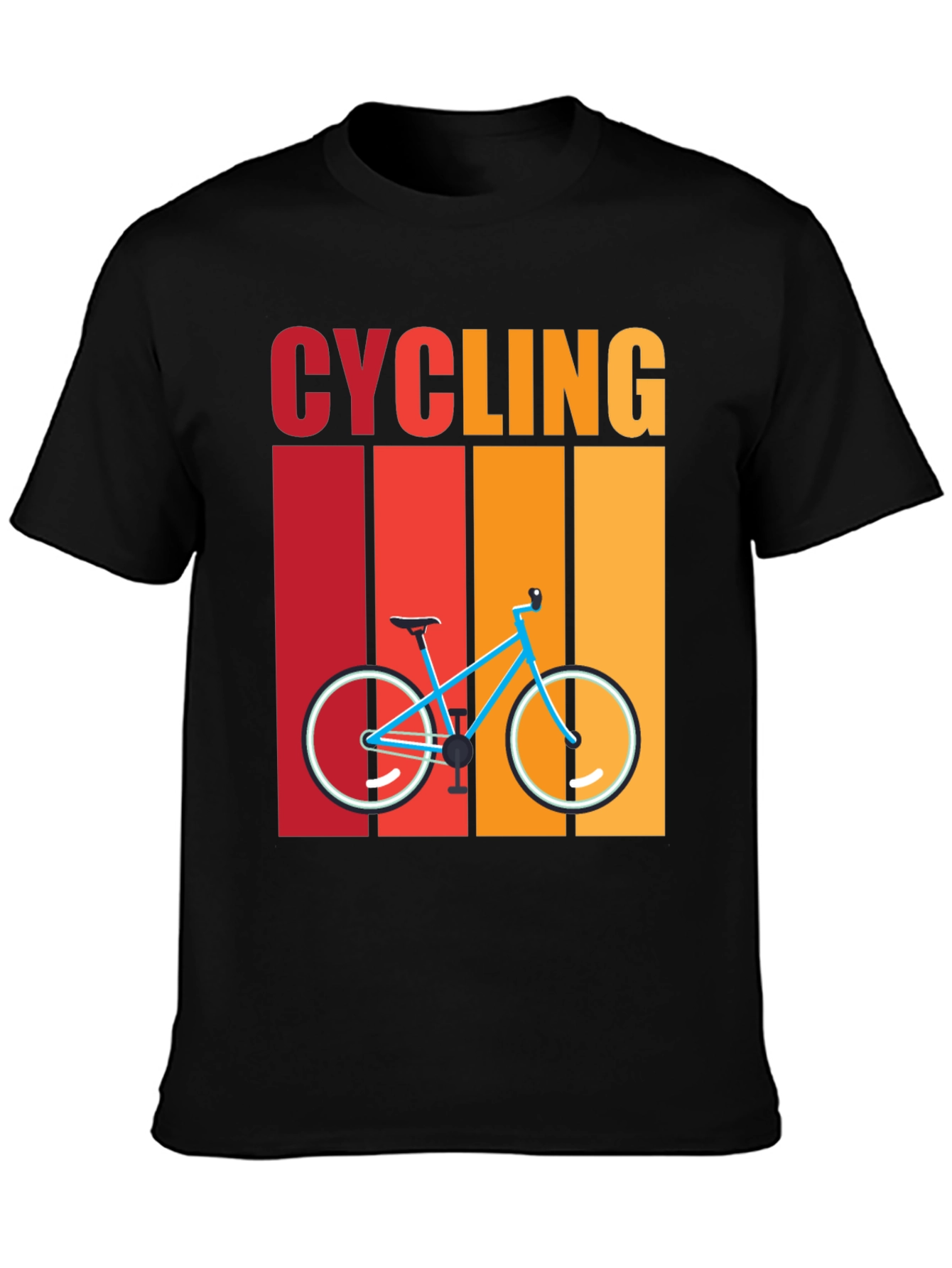 Cycling Retro T-Shirt - Bike Design