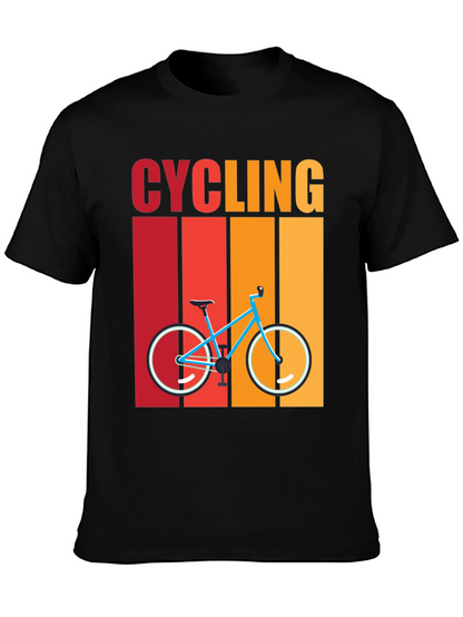 Cycling Retro T-Shirt - Bike Design