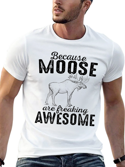 Moose Graphic T-Shirt - Awesome & Funny Animal Tee