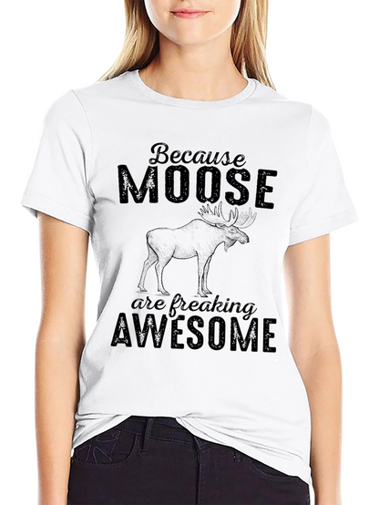 Moose Graphic T-Shirt - Awesome & Funny Animal Tee