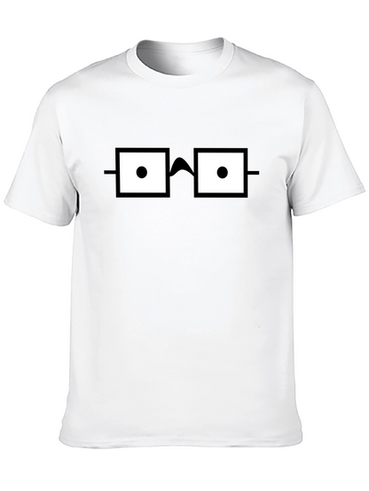 Nerdy Glasses Graphic T-Shirt - Geek Chic