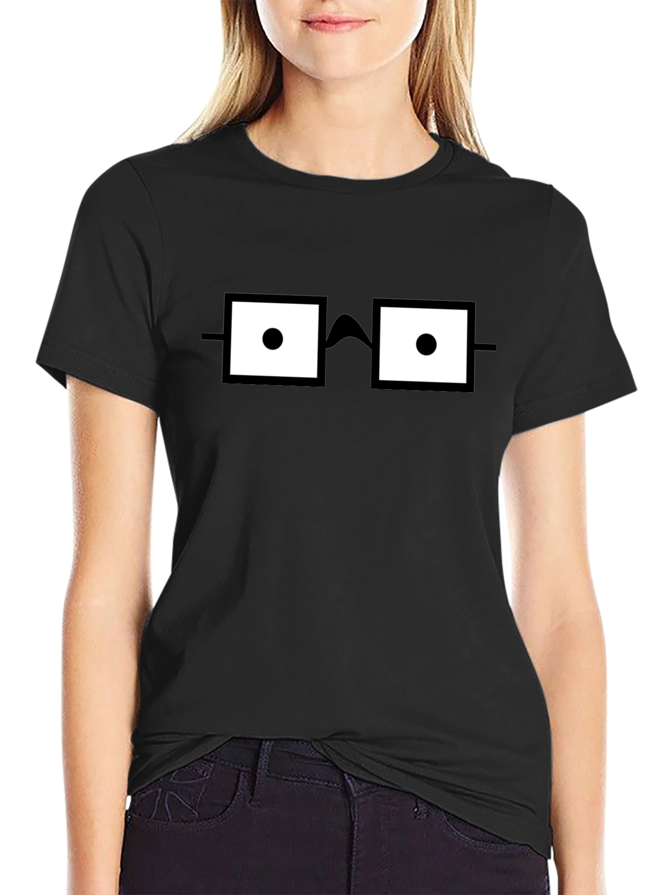 Nerdy Glasses Graphic T-Shirt - Geek Chic