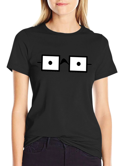 Nerdy Glasses Graphic T-Shirt - Geek Chic