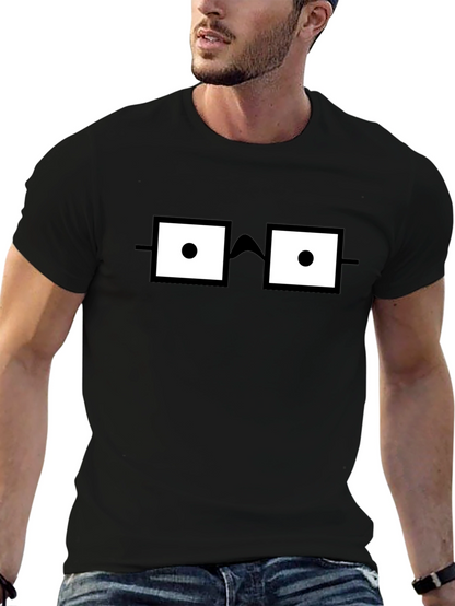Nerdy Glasses Graphic T-Shirt - Geek Chic