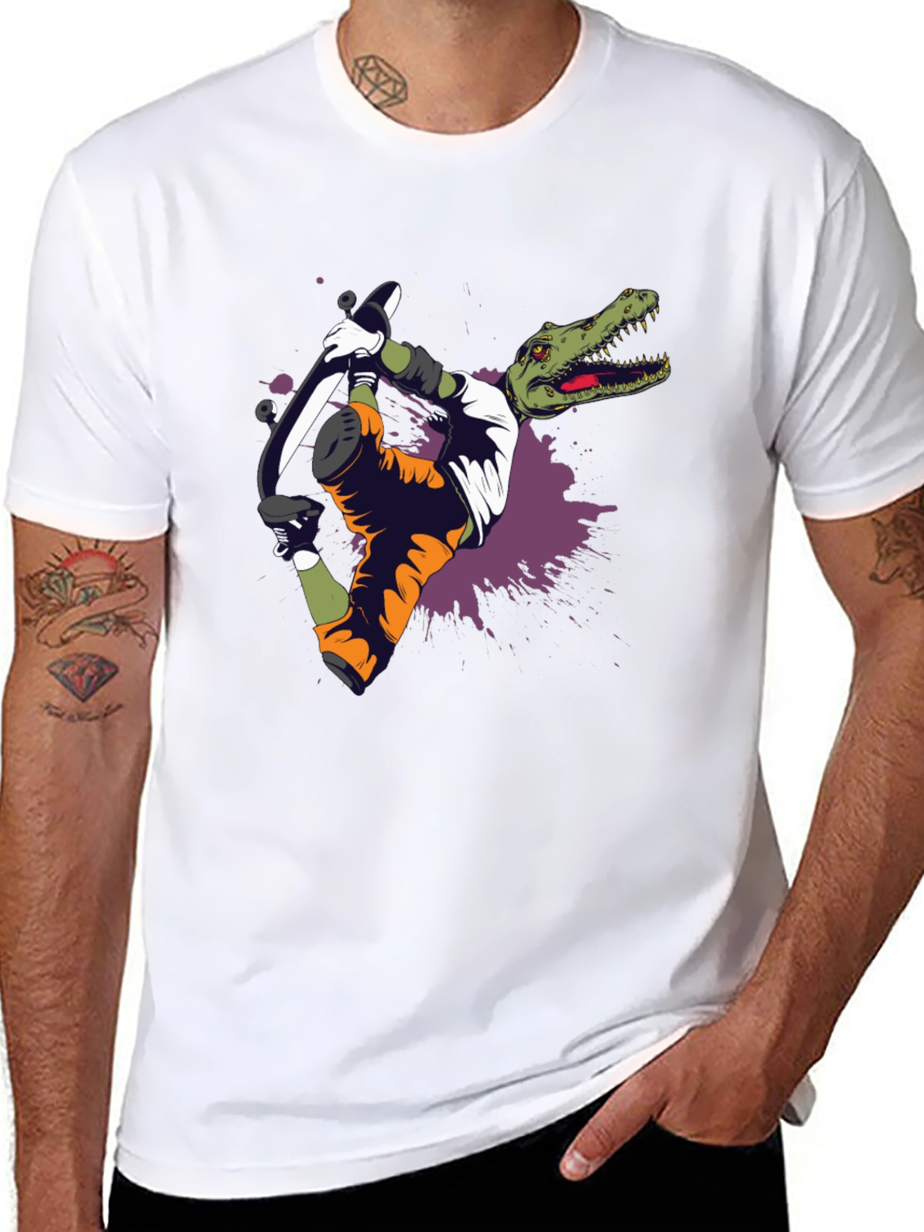 Dino Skater Graphic Tee