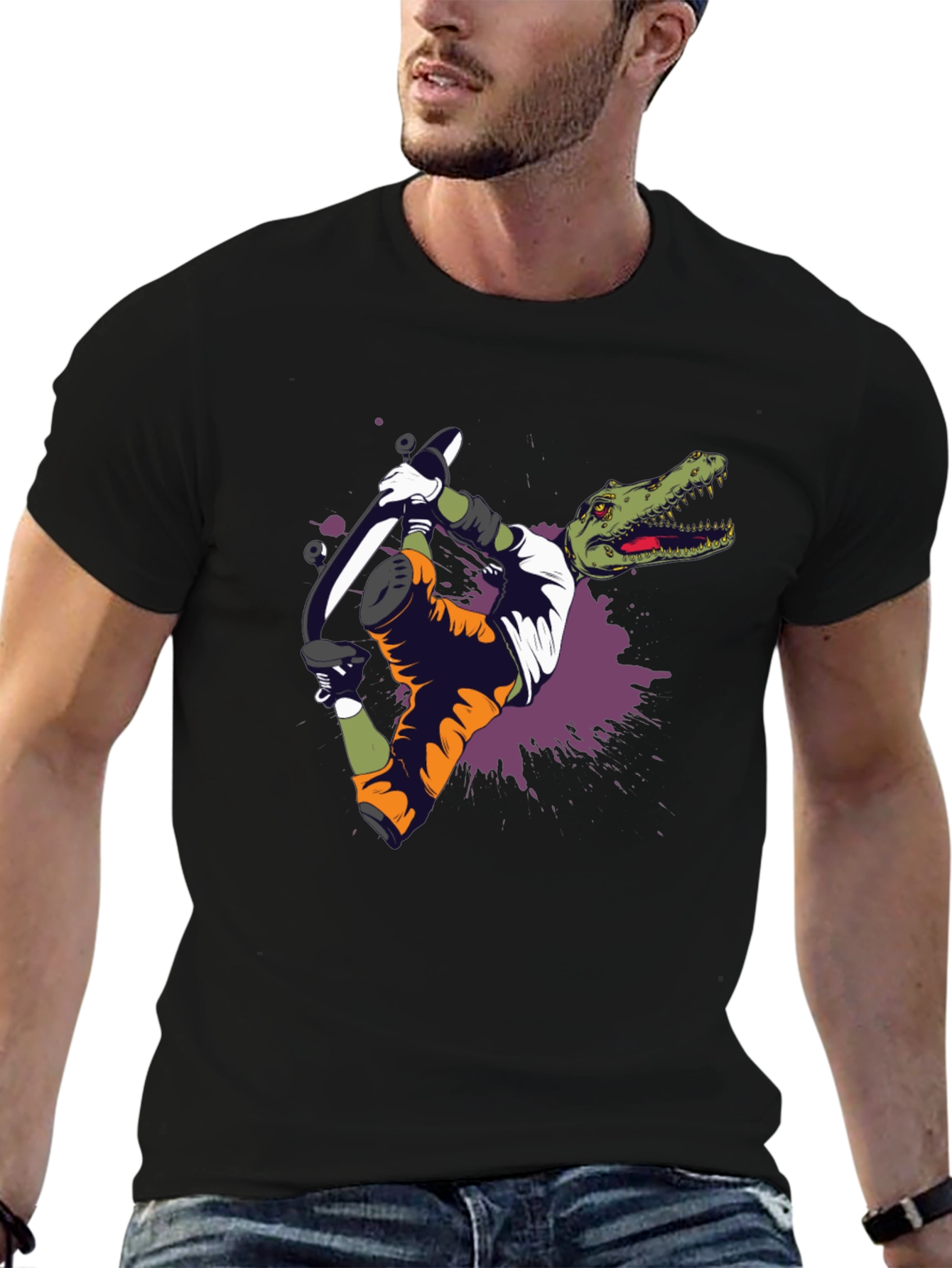 Dino Skater Graphic Tee