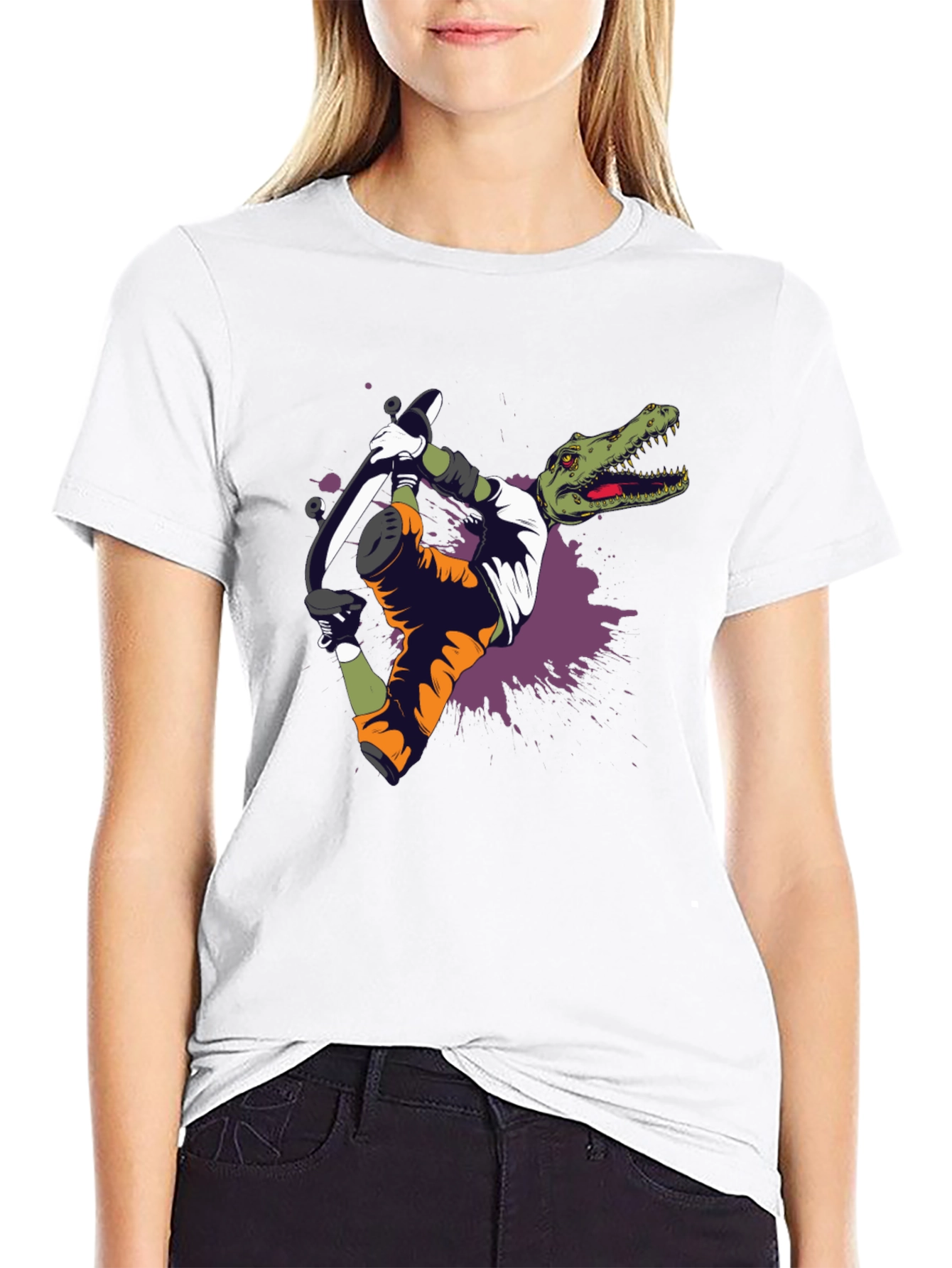 Dino Skater Graphic Tee