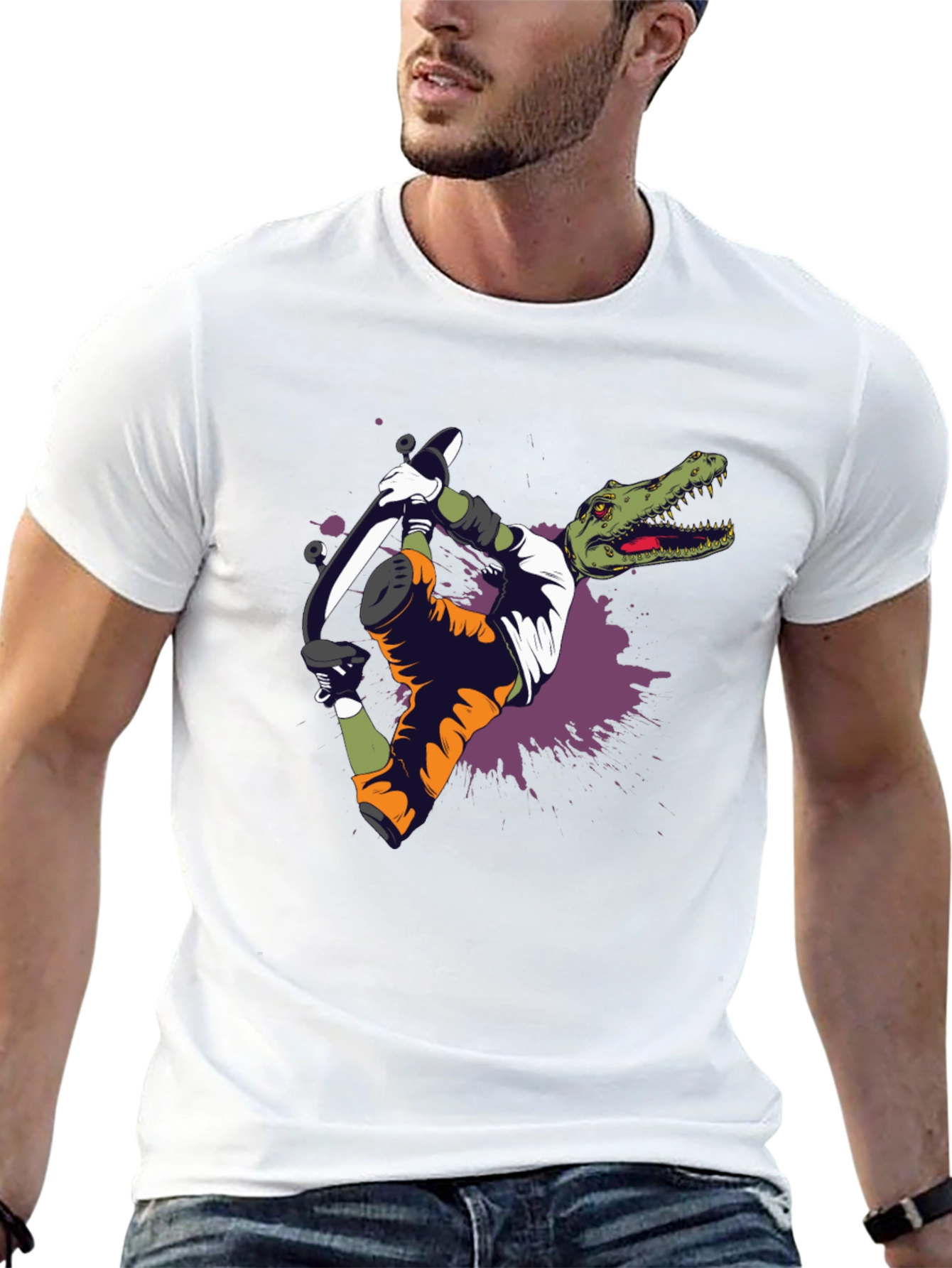 Dino Skater Graphic Tee