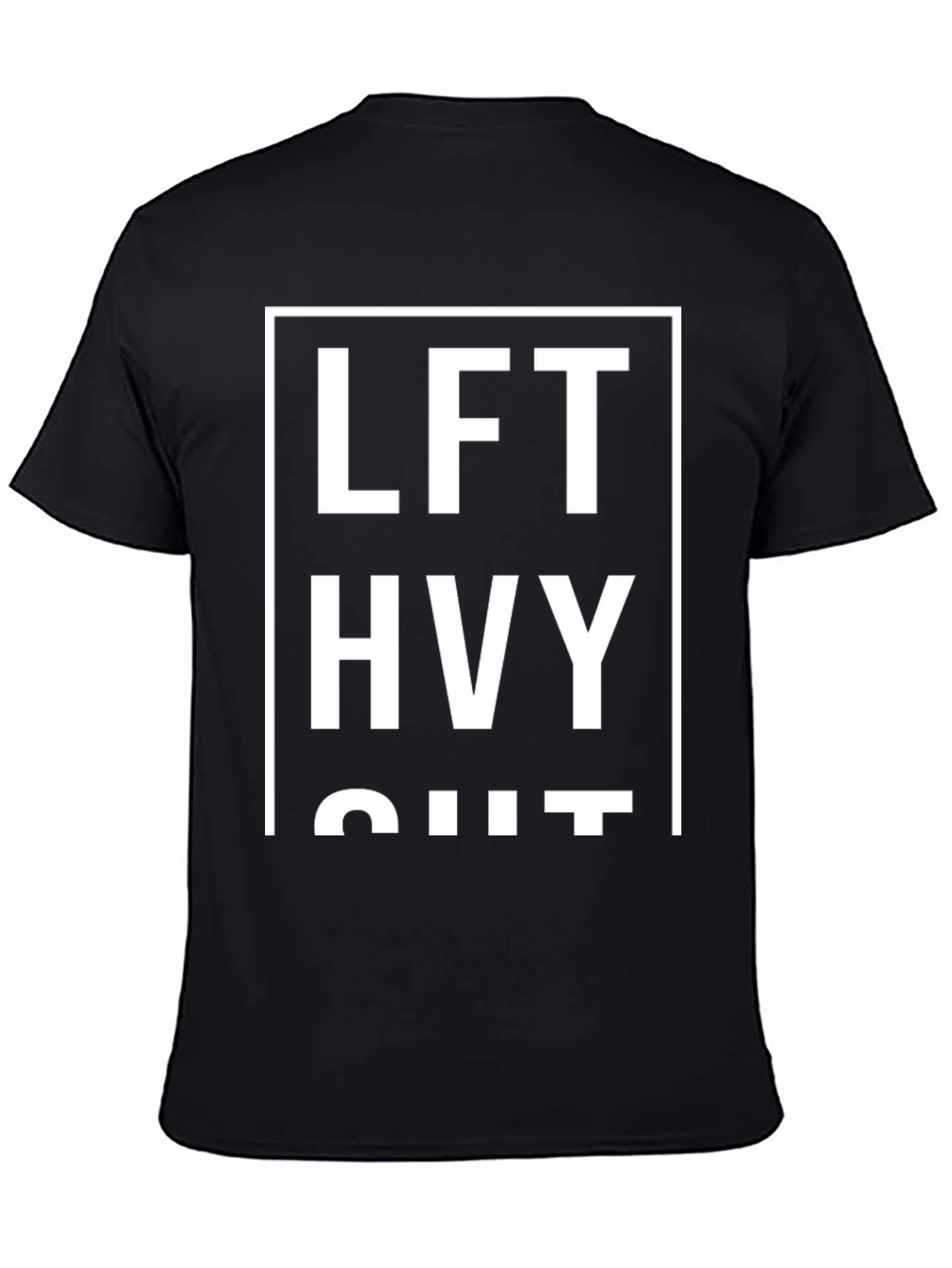Lift Heavy Shirt - Black Cotton Graphic Tee