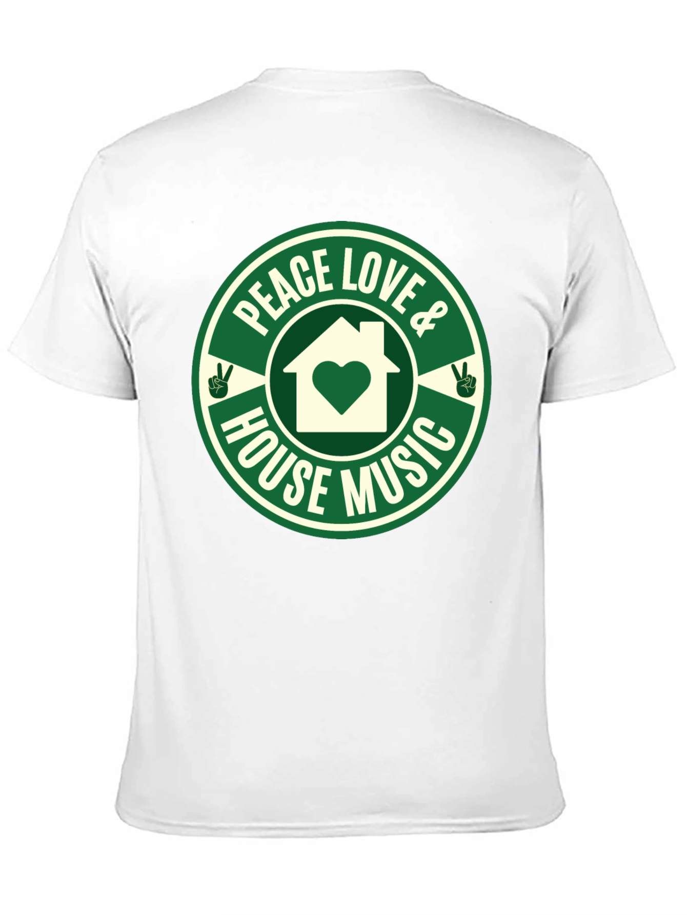Peace Love House Music Graphic Tee