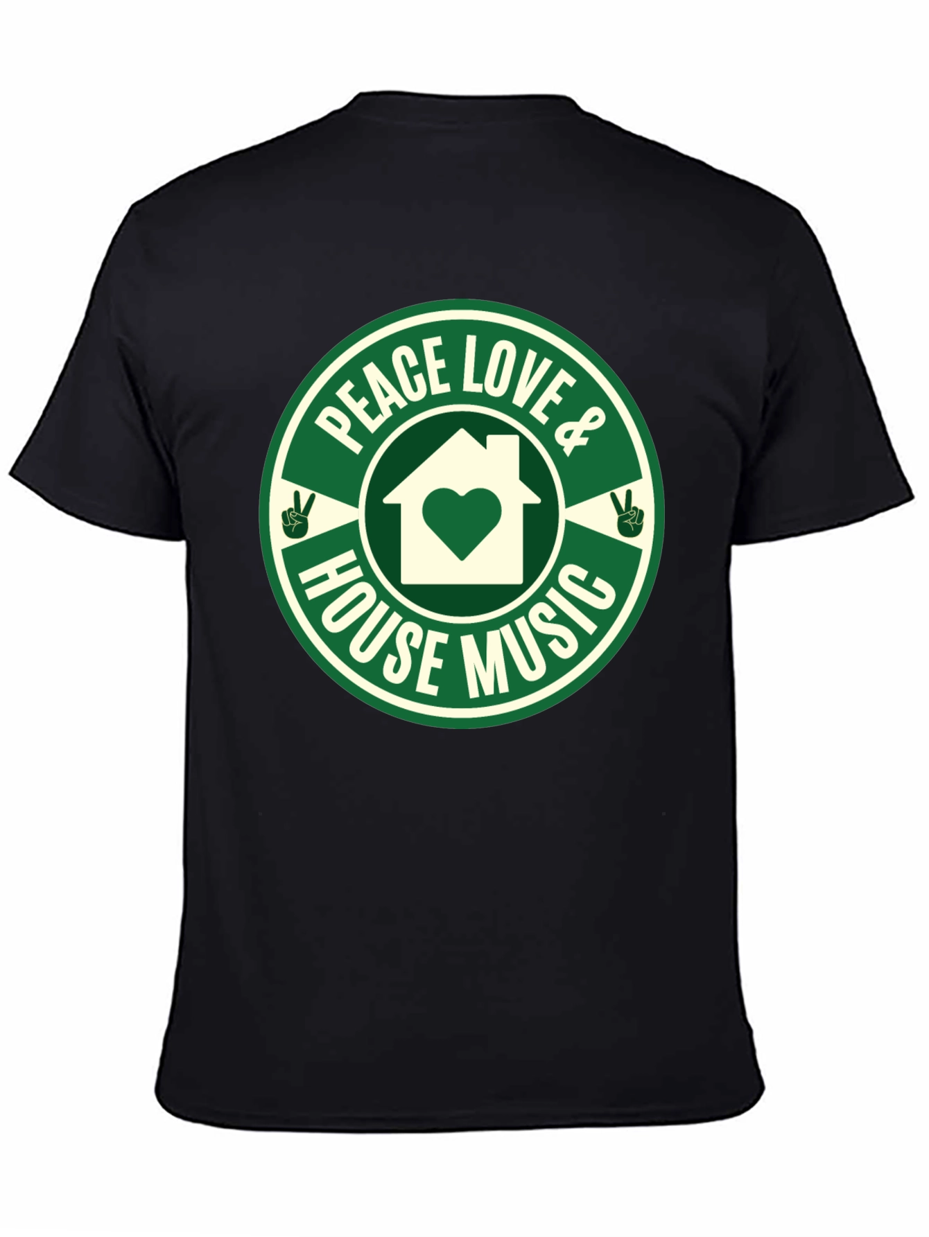 Peace Love House Music Graphic Tee