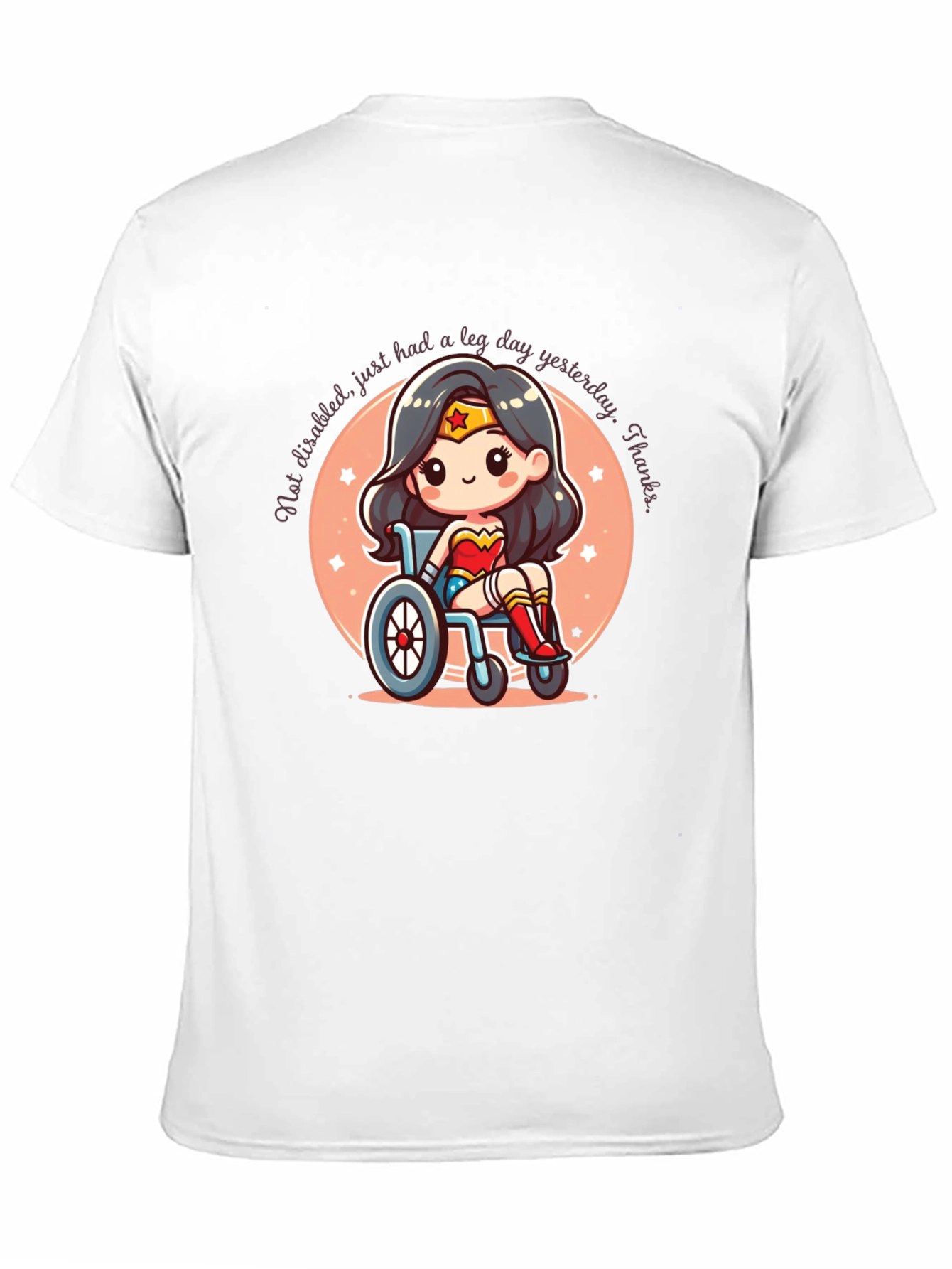 Wonder Woman Leg Day T-Shirt - Black Cotton Tee