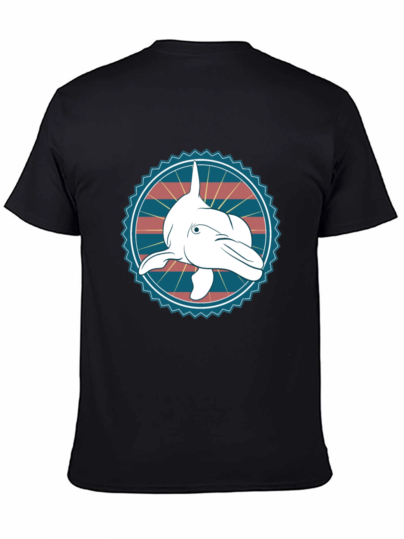 Dolphin Graphic Tee - Stylish Cotton Blend T-Shirt