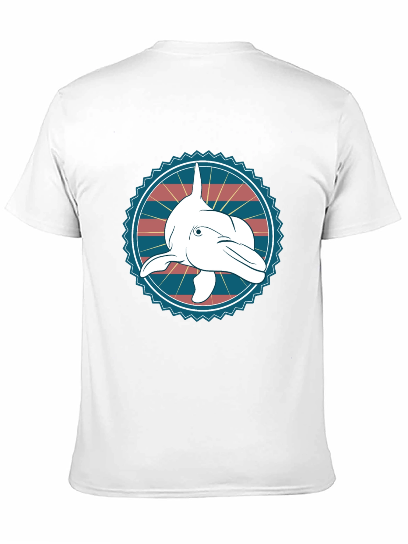 Dolphin Graphic Tee - Stylish Cotton Blend T-Shirt