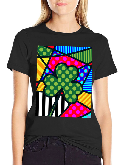 Funky Shamrock T-Shirt - St. Patricks Day Style